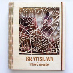 Wooden notebook "Bratislava"